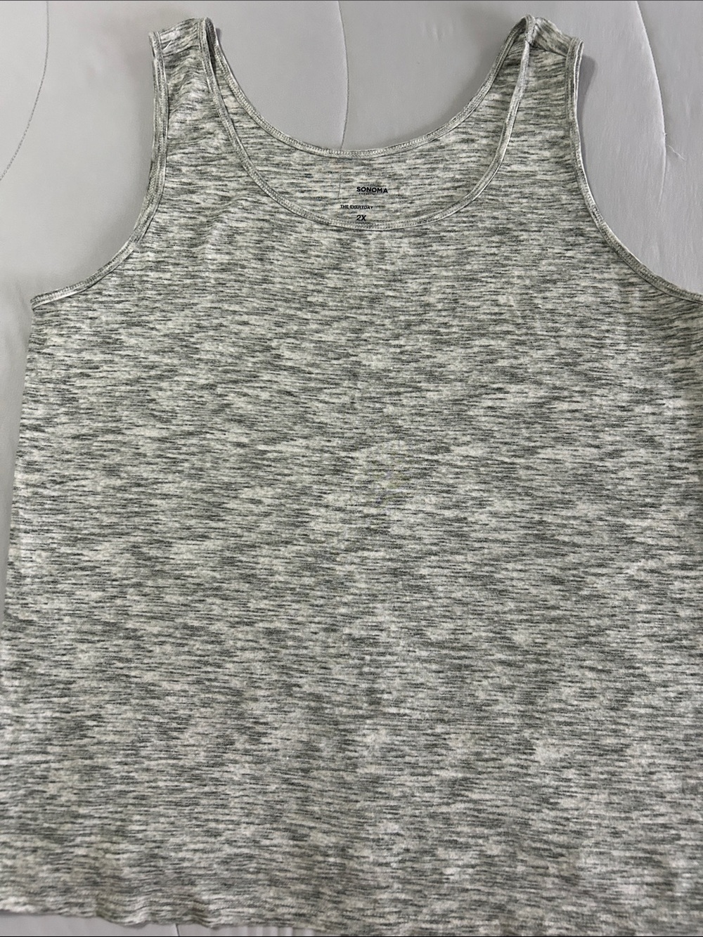 Sonoma Gray Marled Scoop Neck Tank